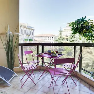 Grand H -f2, Face Vieux- Nice, Terrasse, Ascenseur, Climatisation, Terrace - City Center 公寓